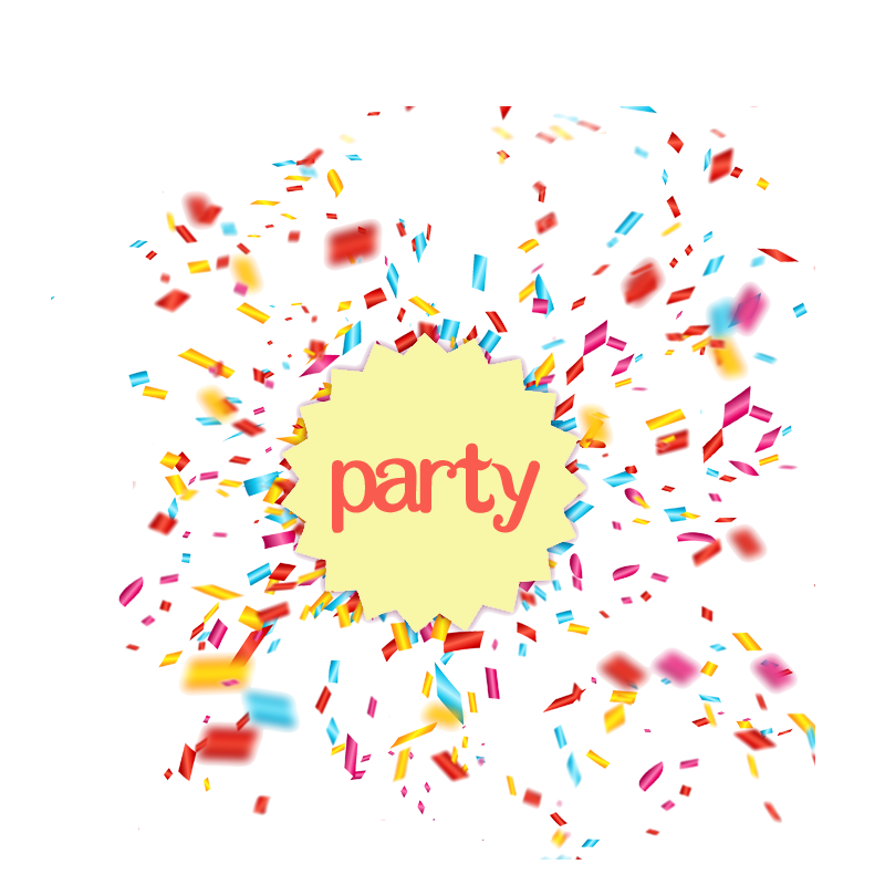 Confetti Explosion PNG Clipart Background