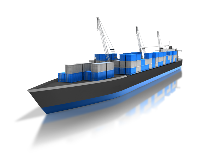 Container Ship PNG Clipart Background