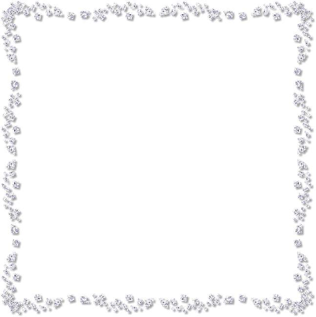 Corner Silver Snowflake Transparent Background