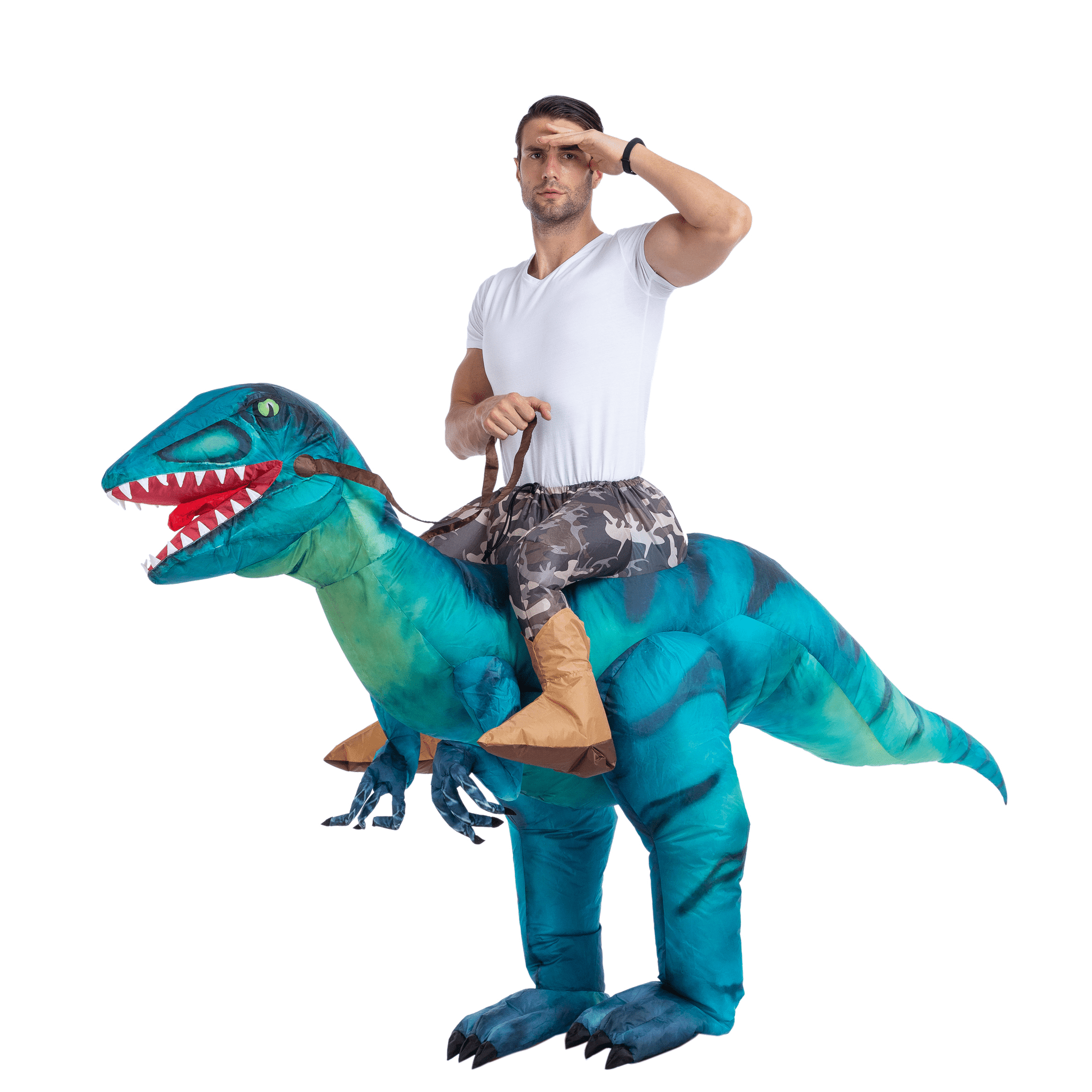 Costume Dinosaur Background PNG Image