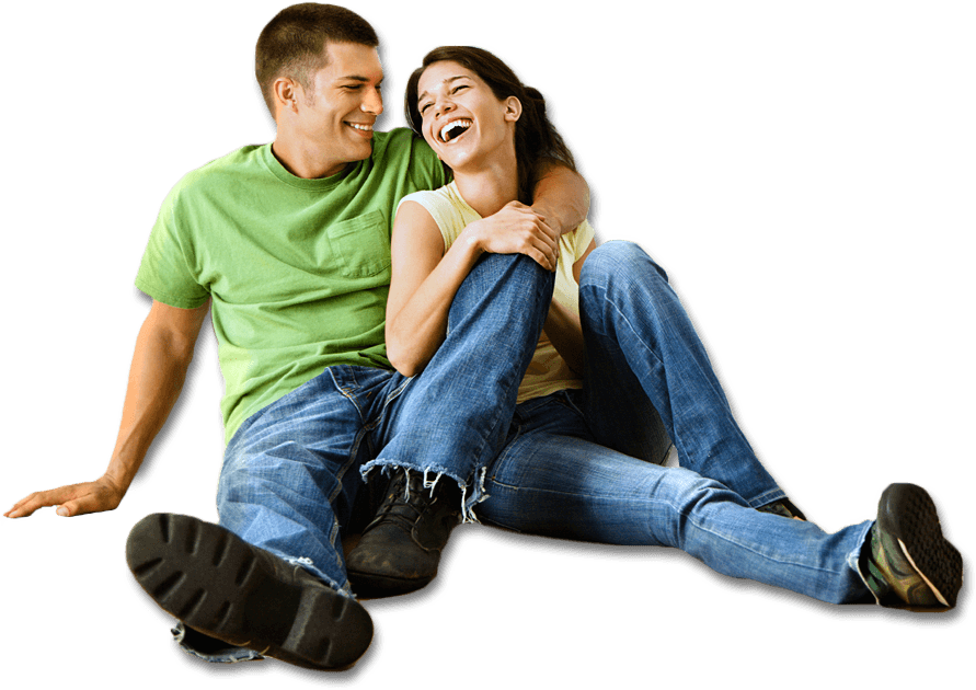 Couple Sitting Download Free PNG