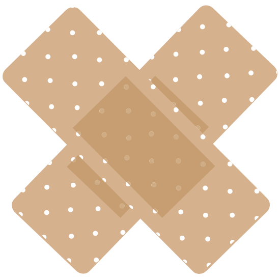 Crossed Band Aids Free PNG