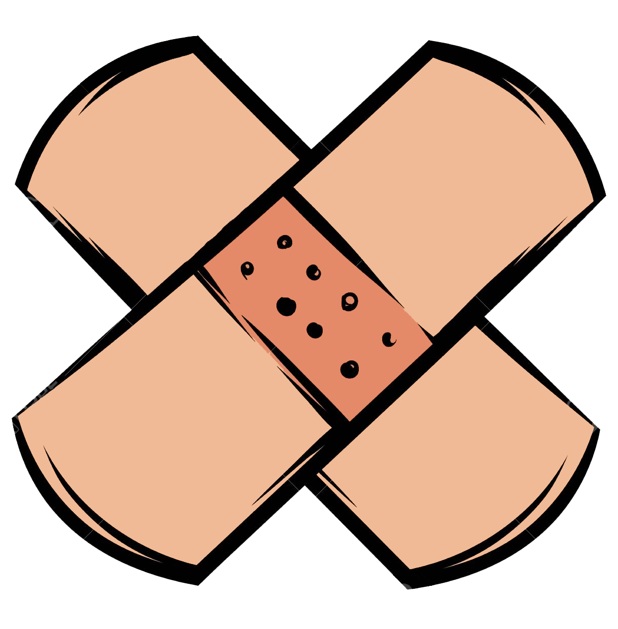 Crossed Band Aids Transparent File