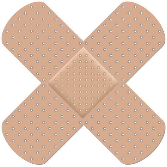 Crossed Band Aids Transparent Free PNG