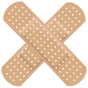 Crossed Band Aids Transparent Image