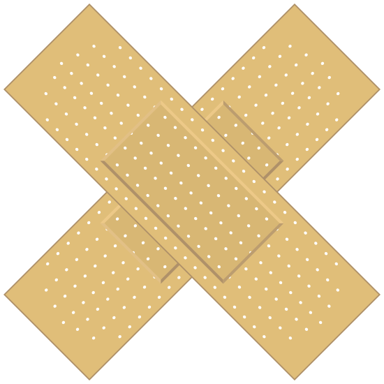 Crossed Band Aids Transparent Images