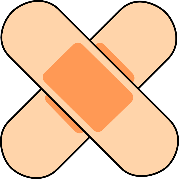 Crossed Band Aids Transparent PNG
