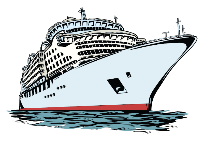 Cruise Ship Illustration Transparent PNG