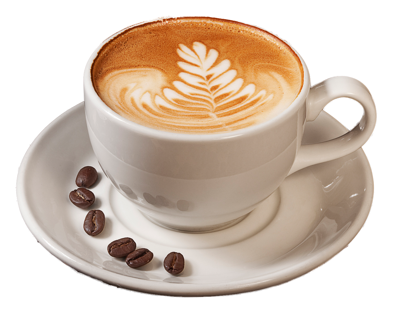 Cup Of Coffee And Beans Transparent Background
