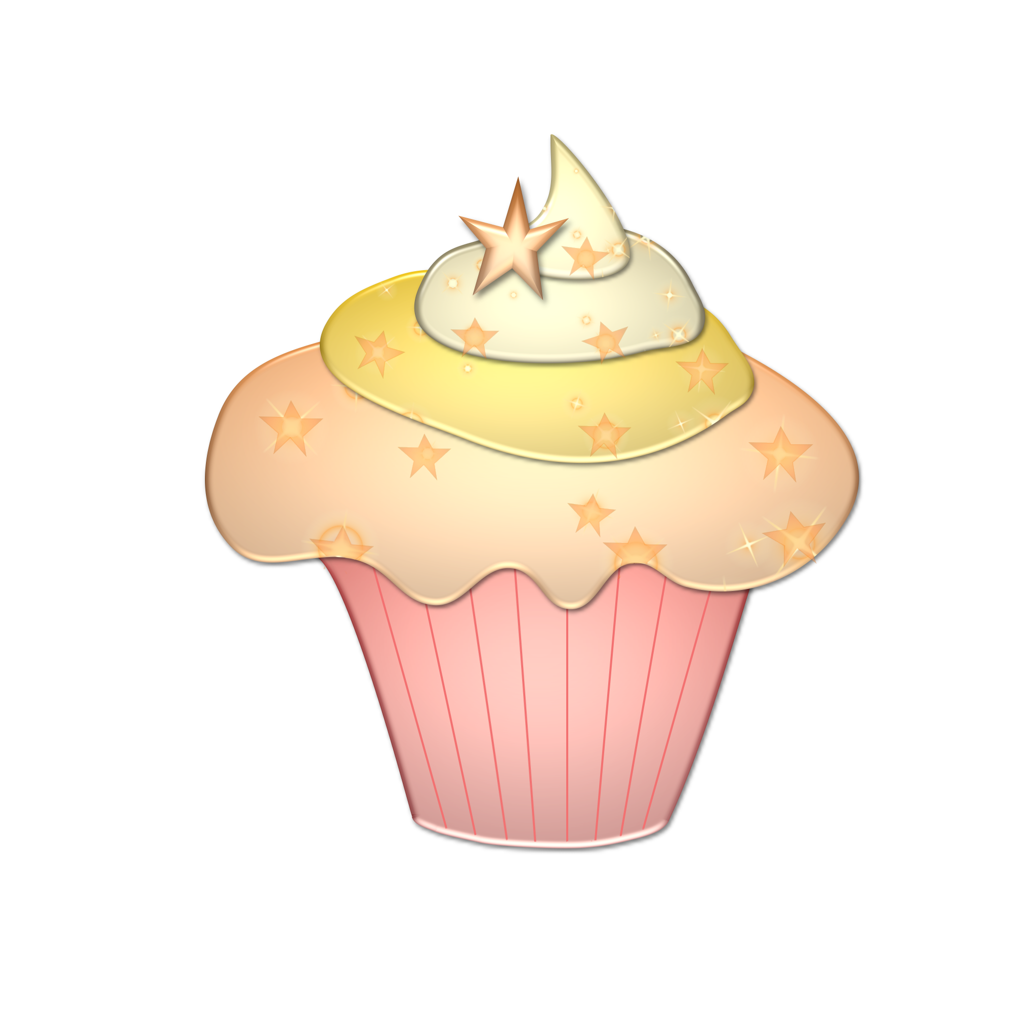 Cupcake Pink Background PNG Image