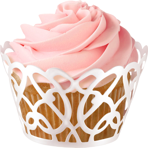 Cupcake Rose PNG Clipart Background