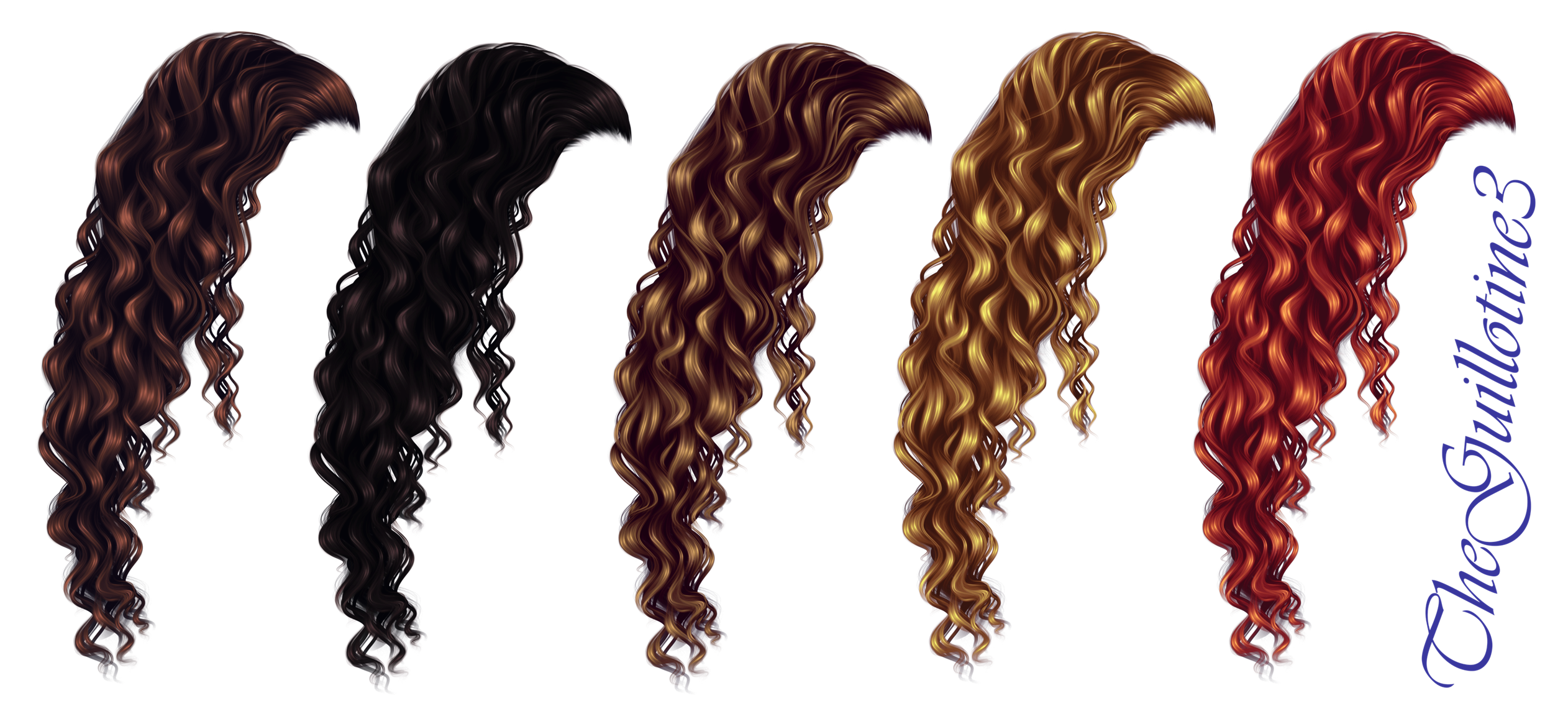 Curly Women Hair PNG Images Transparent Background | PNG Play