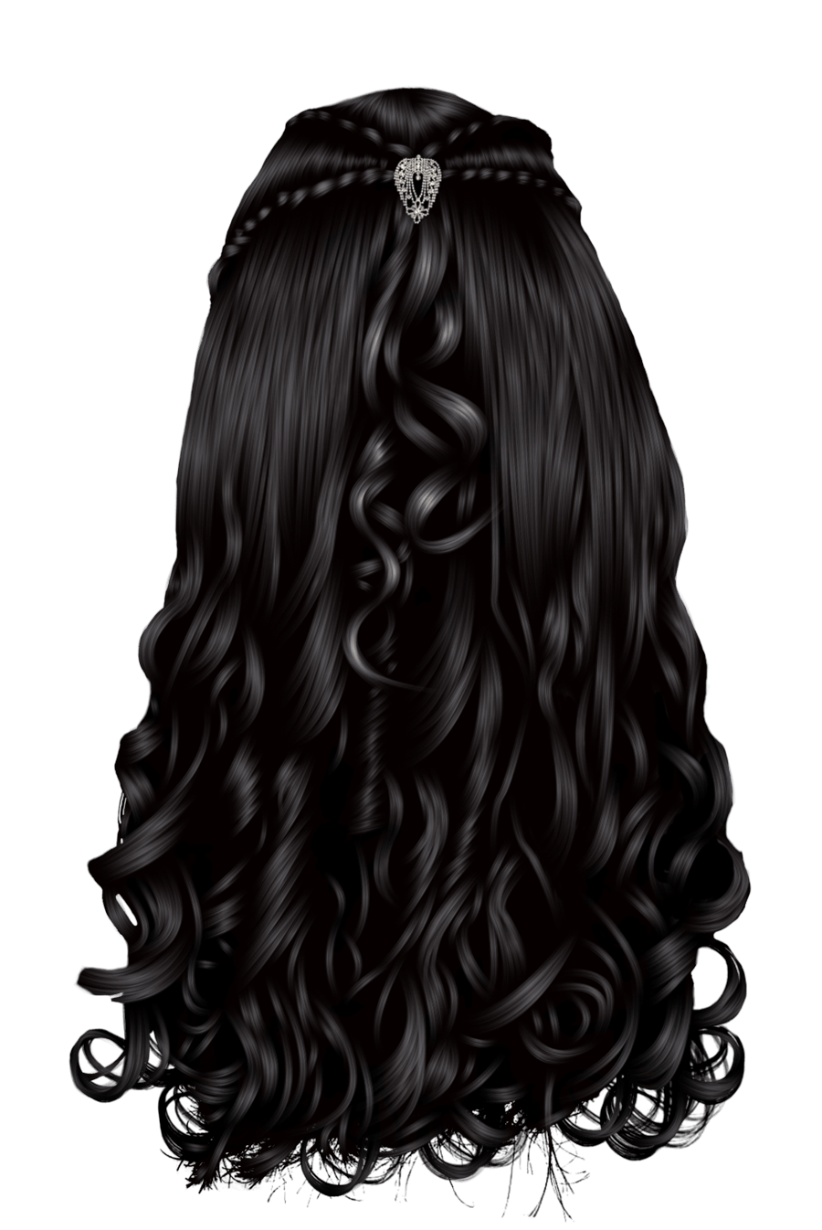 Curly Women Hair PNG Images HD