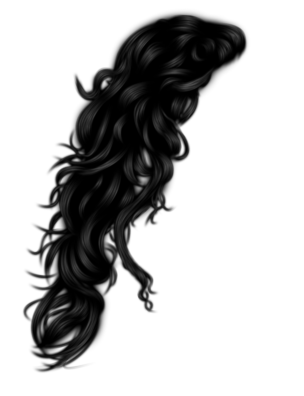Curly Women Hair PNG Photos