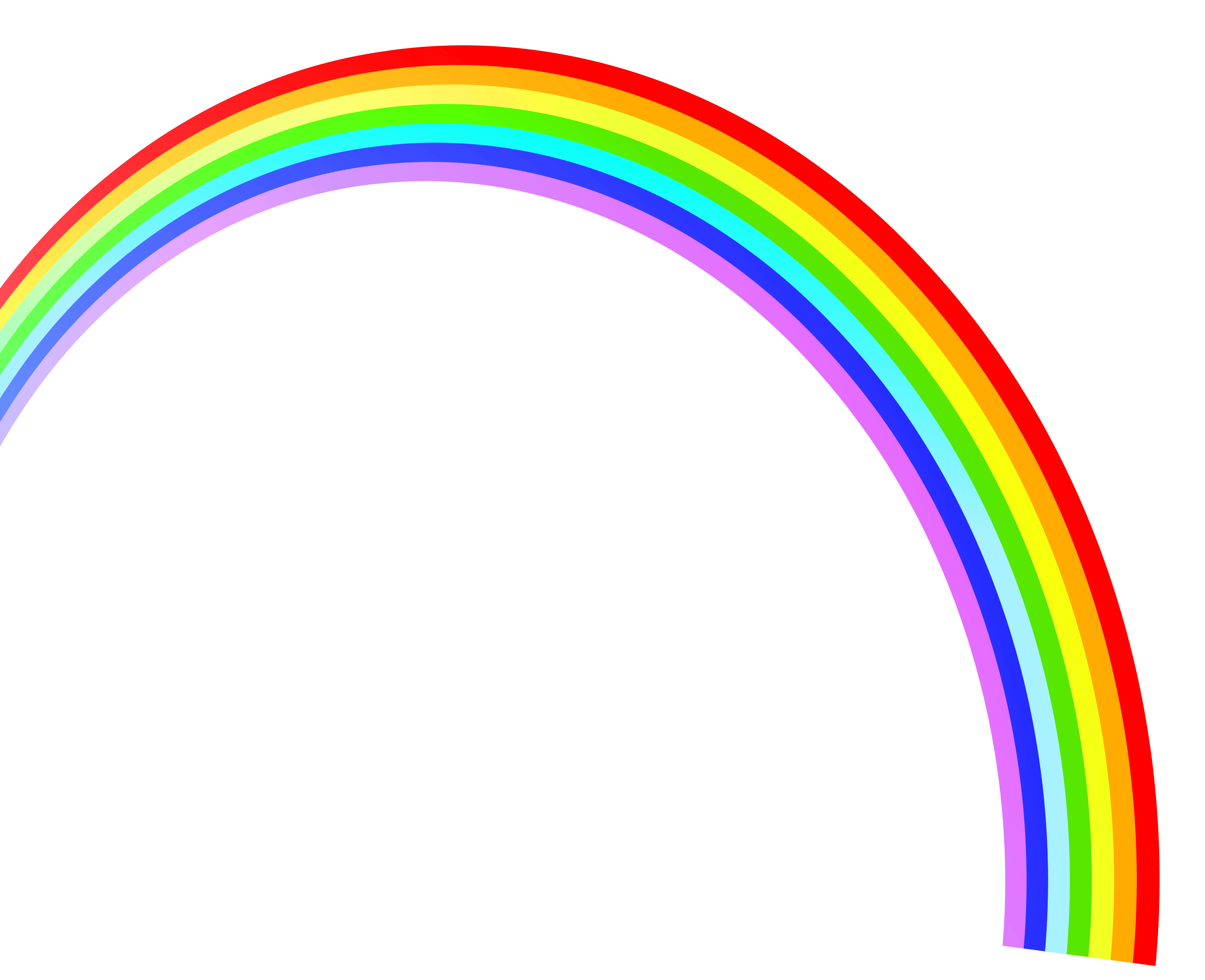 Curved Rainbow No Background