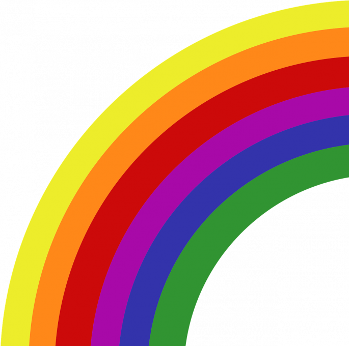 Curved Rainbow PNG Free File Download