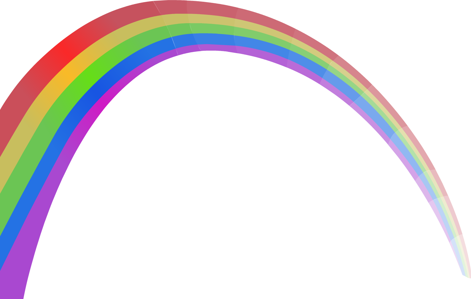 Curved Rainbow Transparent File