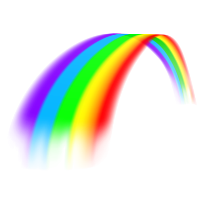 Curved Rainbow Transparent Image