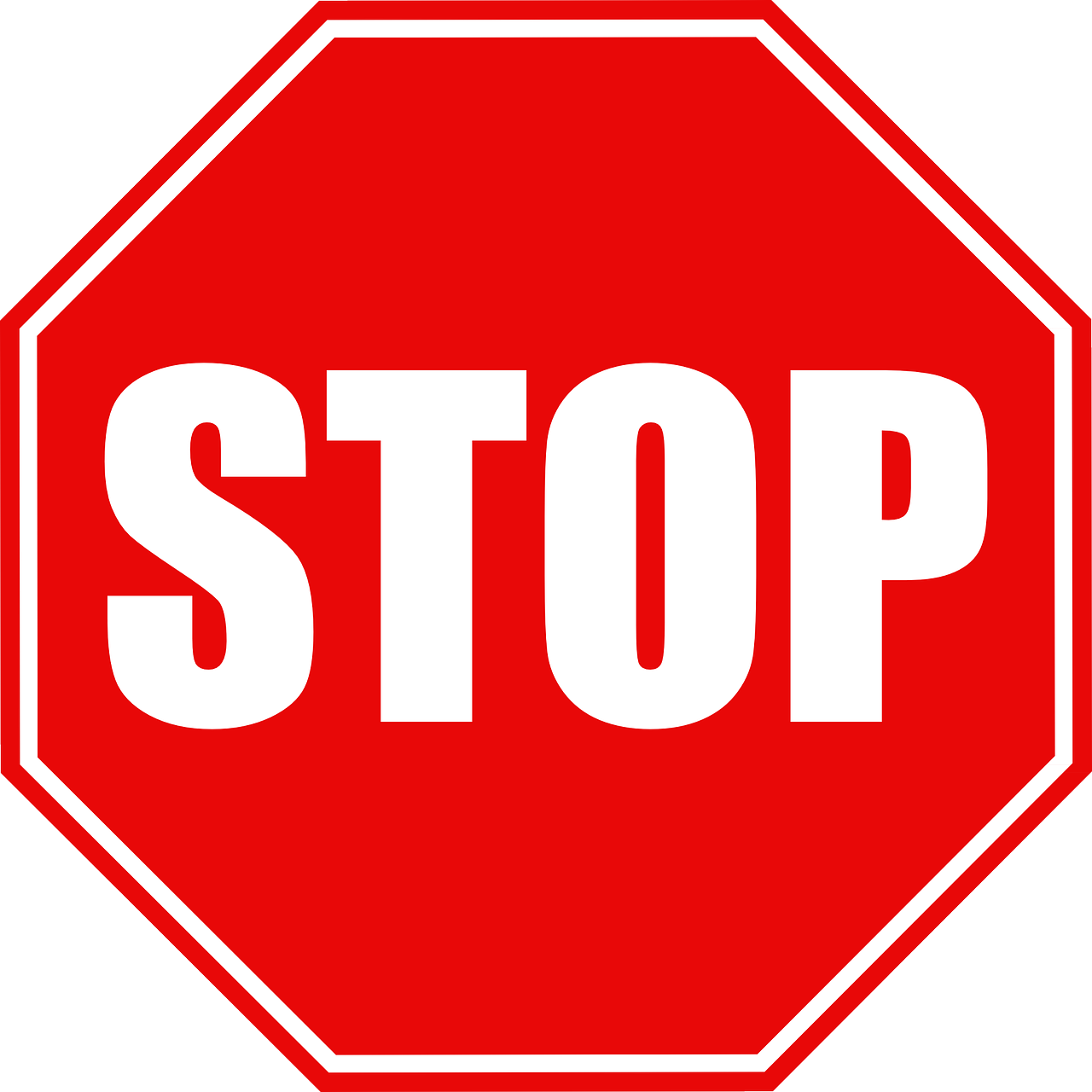 Customs Stop Road Sign PNG Clipart Background