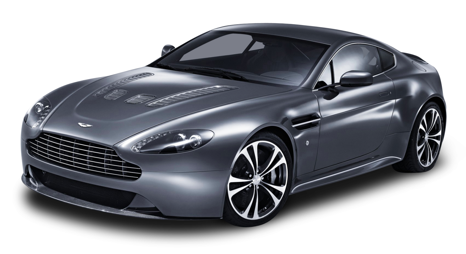Dark Grey Aston Martin PNG Background