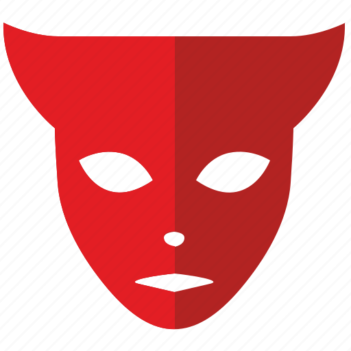 Devil Face Mask PNG Background