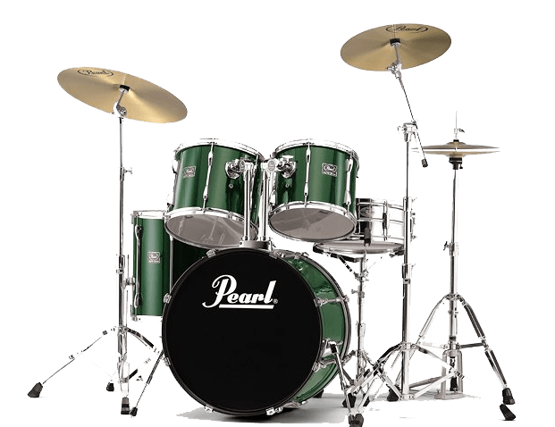 Drums Green Pearl Transparent Background