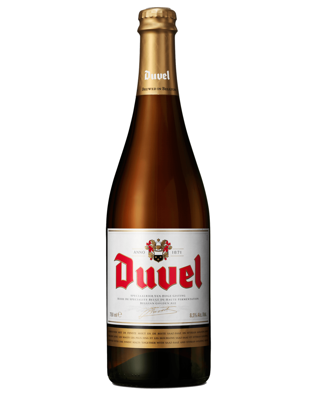 Duvel Bottle Background PNG Image