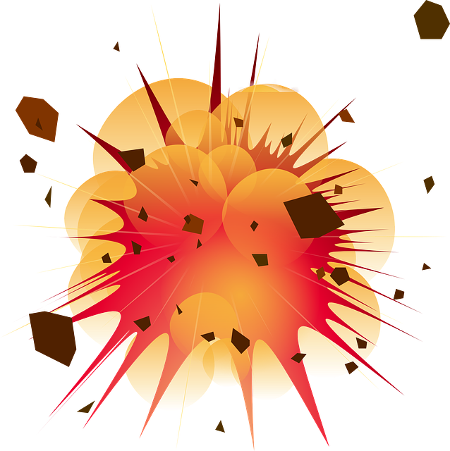 Explosion And Sparks PNG Pic Background
