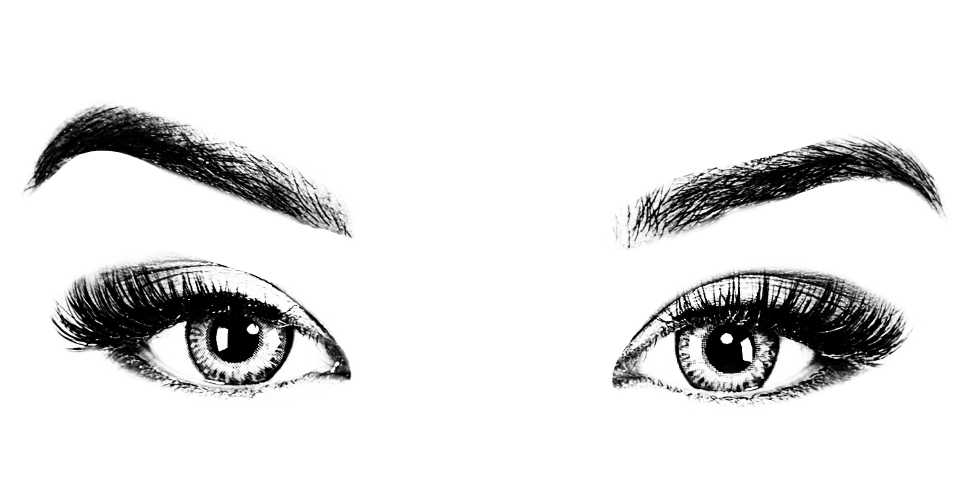 Eyelashes And Eyebrows Background PNG Image