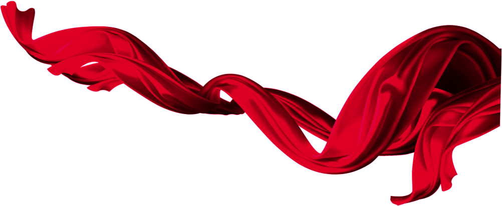 Fabric Ribbon Red Free PNG