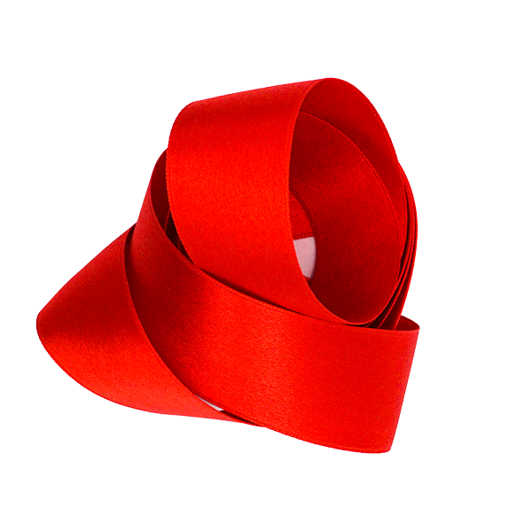 Fabric Ribbon Red Transparent Background