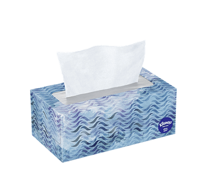 Facial Tissues Blue Box Background PNG Image