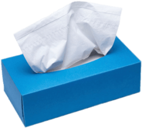 Facial Tissues Blue Box PNG Clipart Background