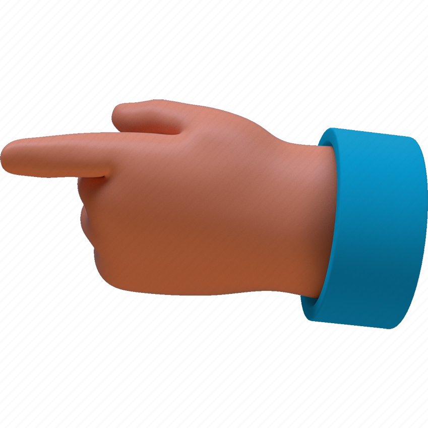 Finger Pointing Left PNG Photos
