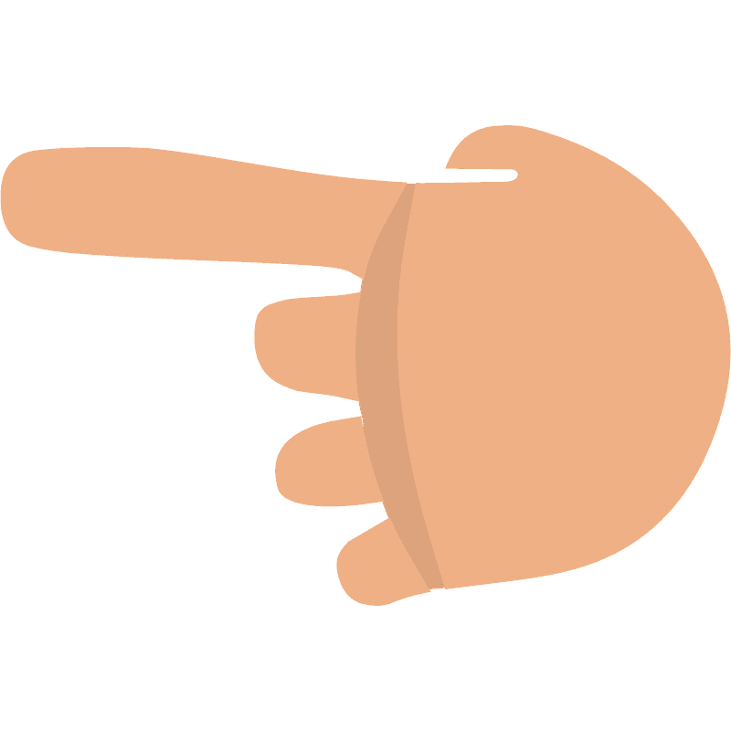 Finger Pointing Left PNG Pic Background