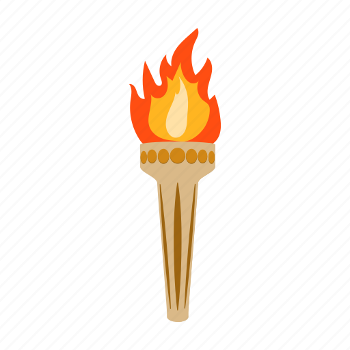 Fire Torches Background PNG Image