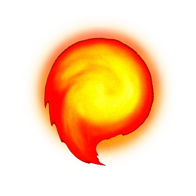 Fireball Effect Background PNG Image
