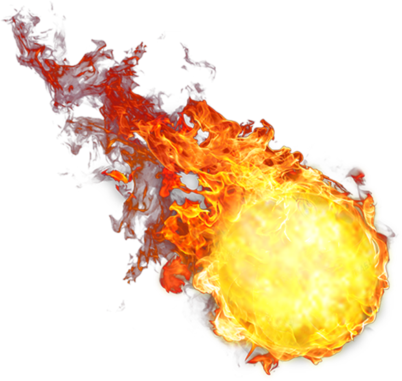 Fireball Effect PNG Background
