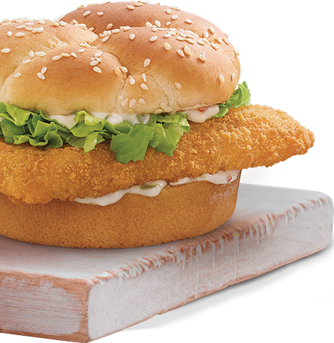 Fish Burger PNG Background