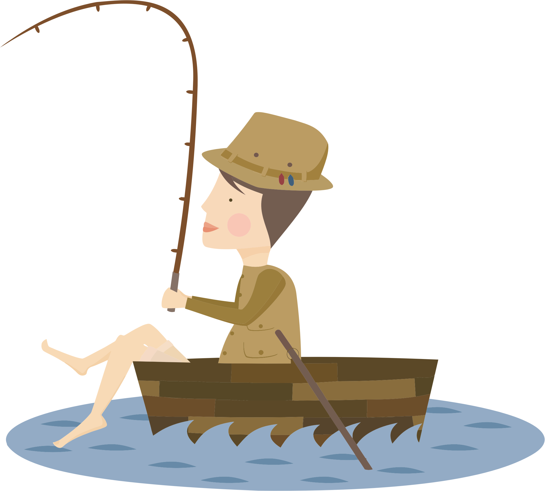 Fisherman PNG Clipart Background