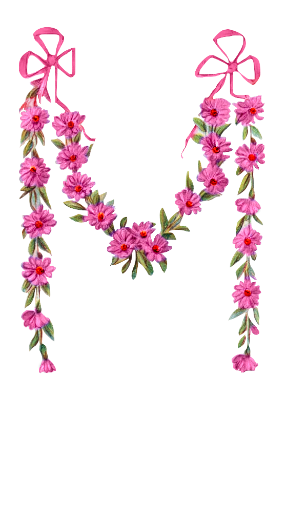 Flowers And Ribbon PNG HD Quality