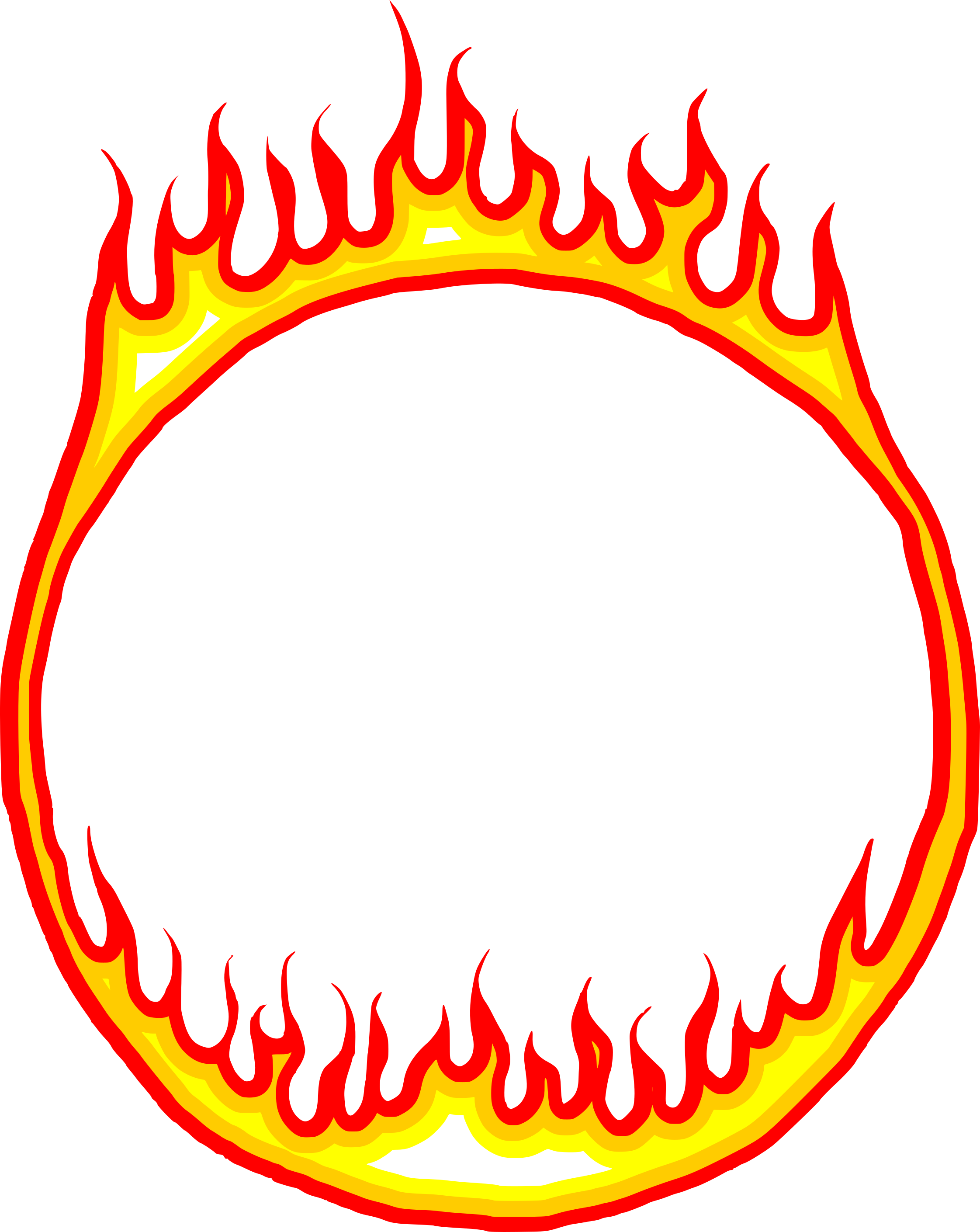 Frame Fire PNG Clipart Background