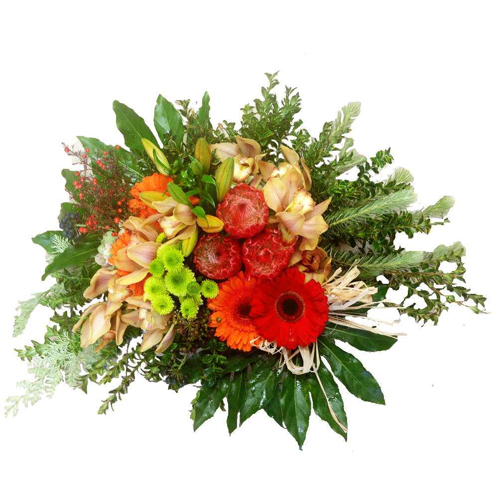 Fresh Bouquet Background PNG Image