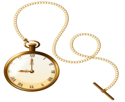 Gold Pocket Watch Clock Download Free PNG