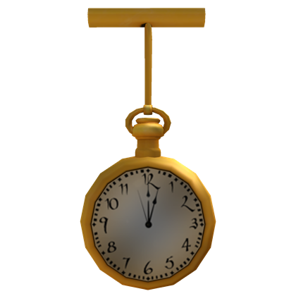 Gold Pocket Watch Clock Transparent Background