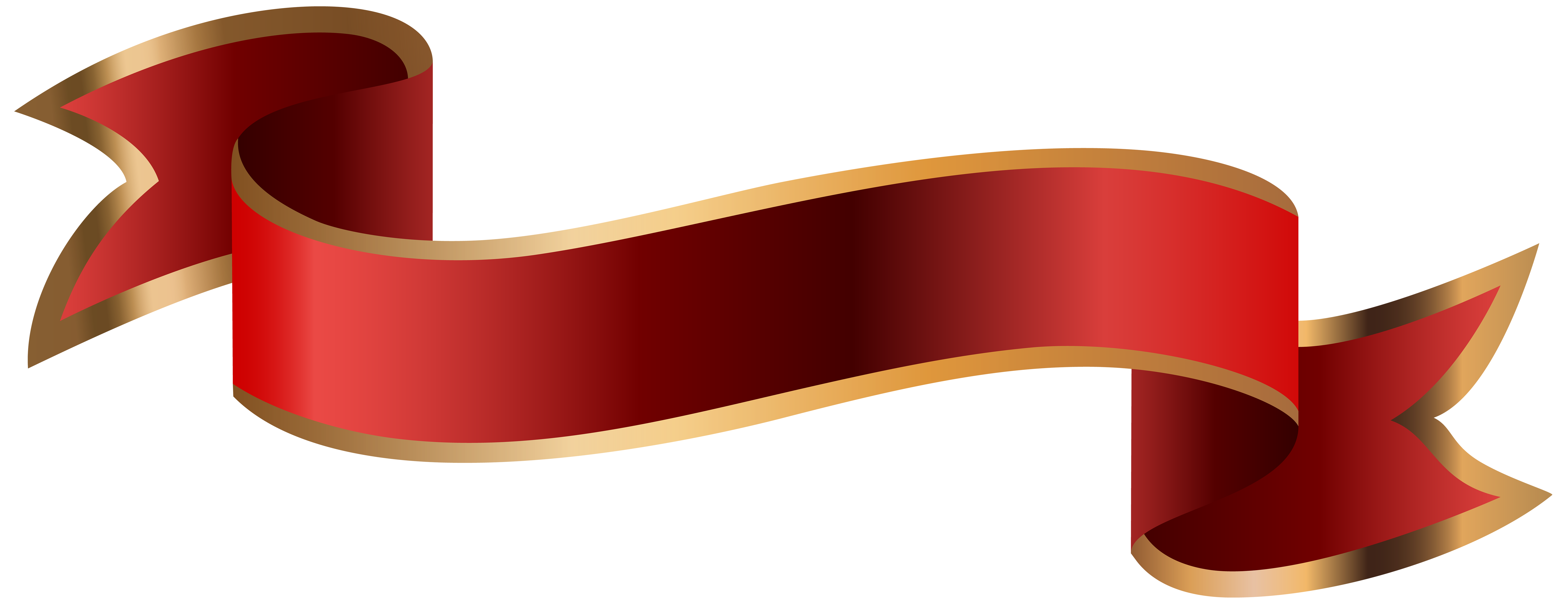 Gold Red Ribbon Transparent File