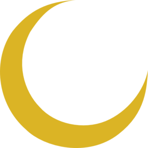 Golden Moon Crescent PNG HD Quality