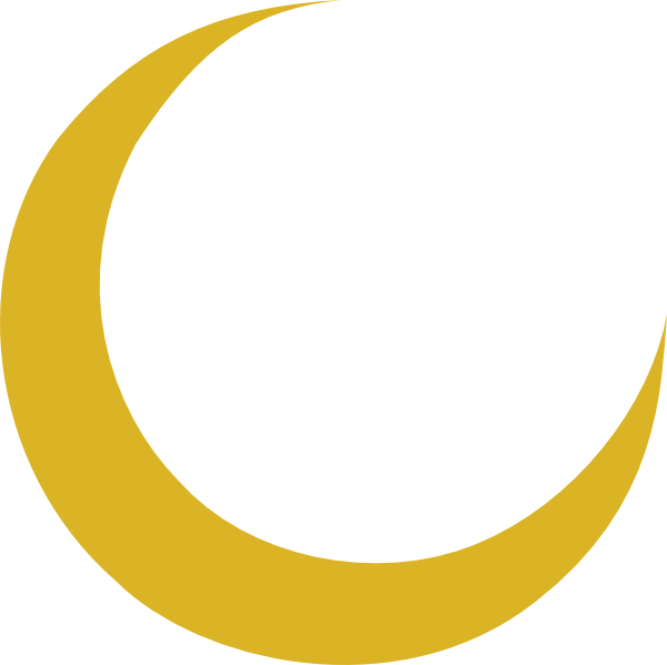 Golden Moon Crescent Transparent Free PNG
