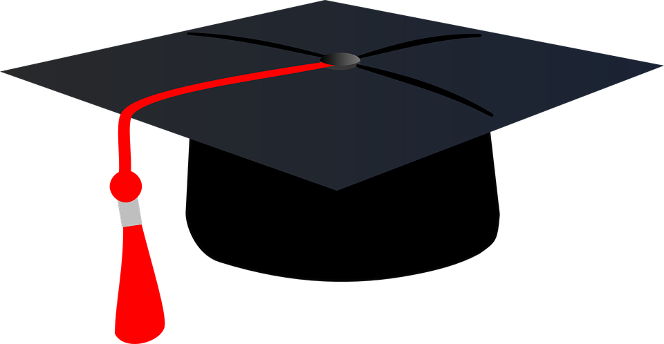 Graduation Hats Background PNG Image