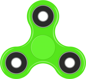 Green Fidget Spinner PNG HD Quality